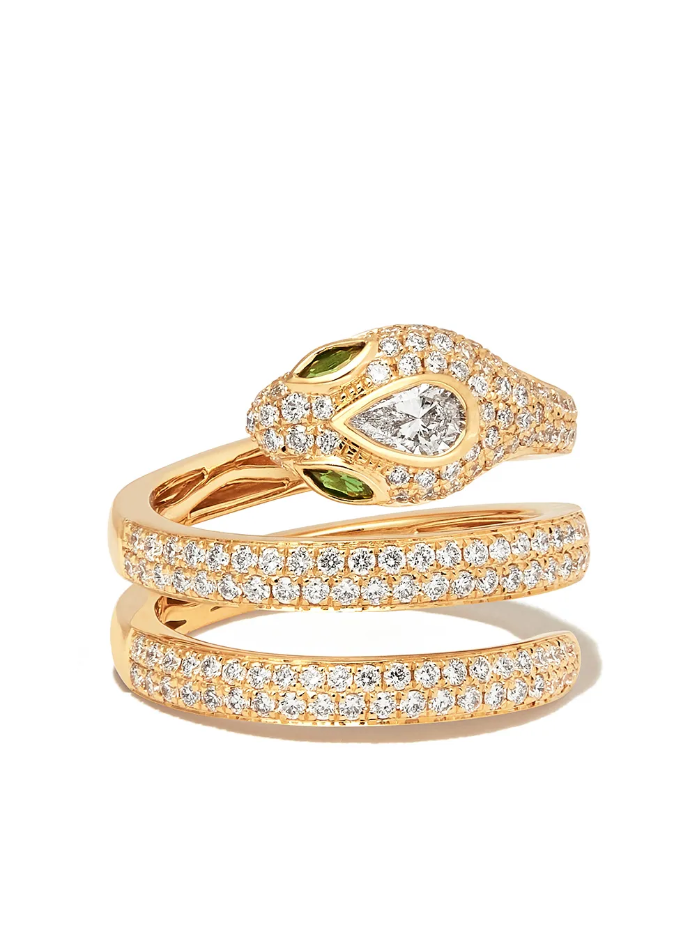 Кольцо Snake Coil из желтого золота с бриллиантами и изумрудом Anita Ko, золотой
Кольцо Snake Coil из желтого золота с бриллиантами и изумрудом Anita Ko, золотой