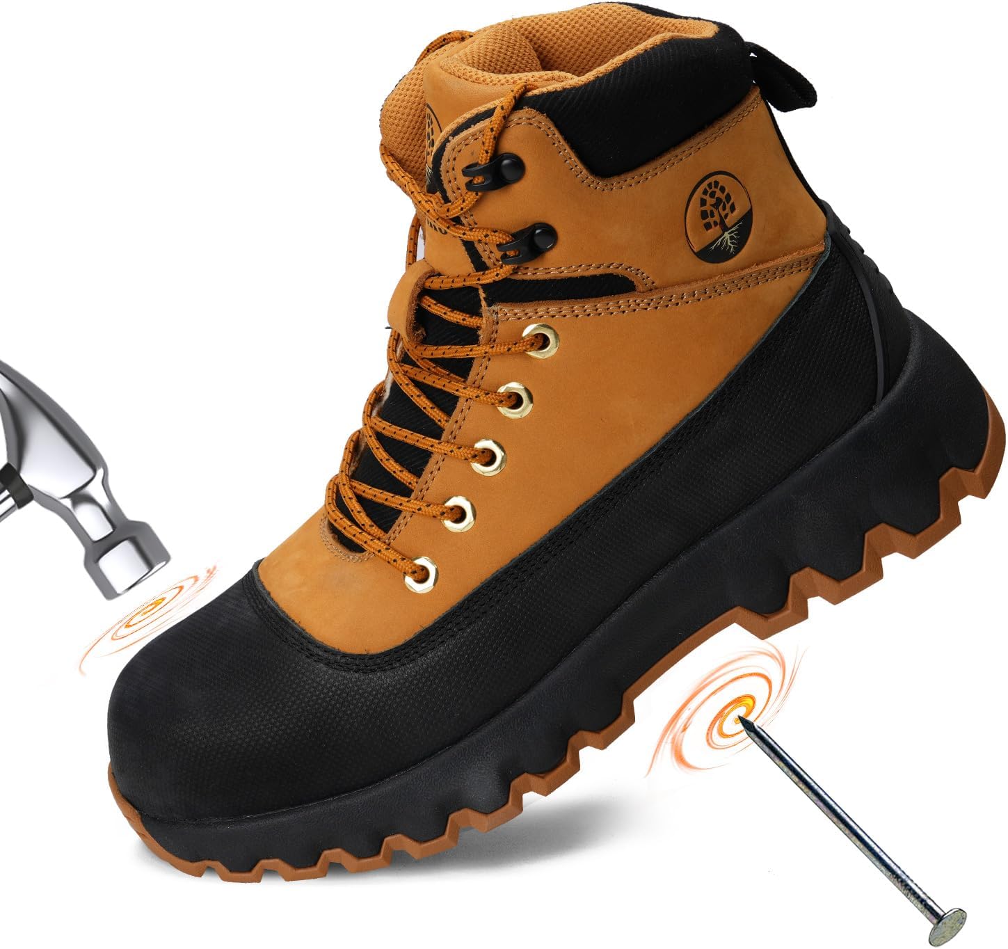 Мужские ботинки Peeldicou с композитным носком, для мужчин, из натуральной кожи, с резиновой подошвой, противоскользящие, водонепроницаемые, для промышленности и строительства, Wheat
Мужские ботинки Peeldicou с композитным носком, для мужчин, из натуральной кожи, с резиновой подошвой, противоскользящие, водонепроницаемые, для промышленности и строительства, Wheat