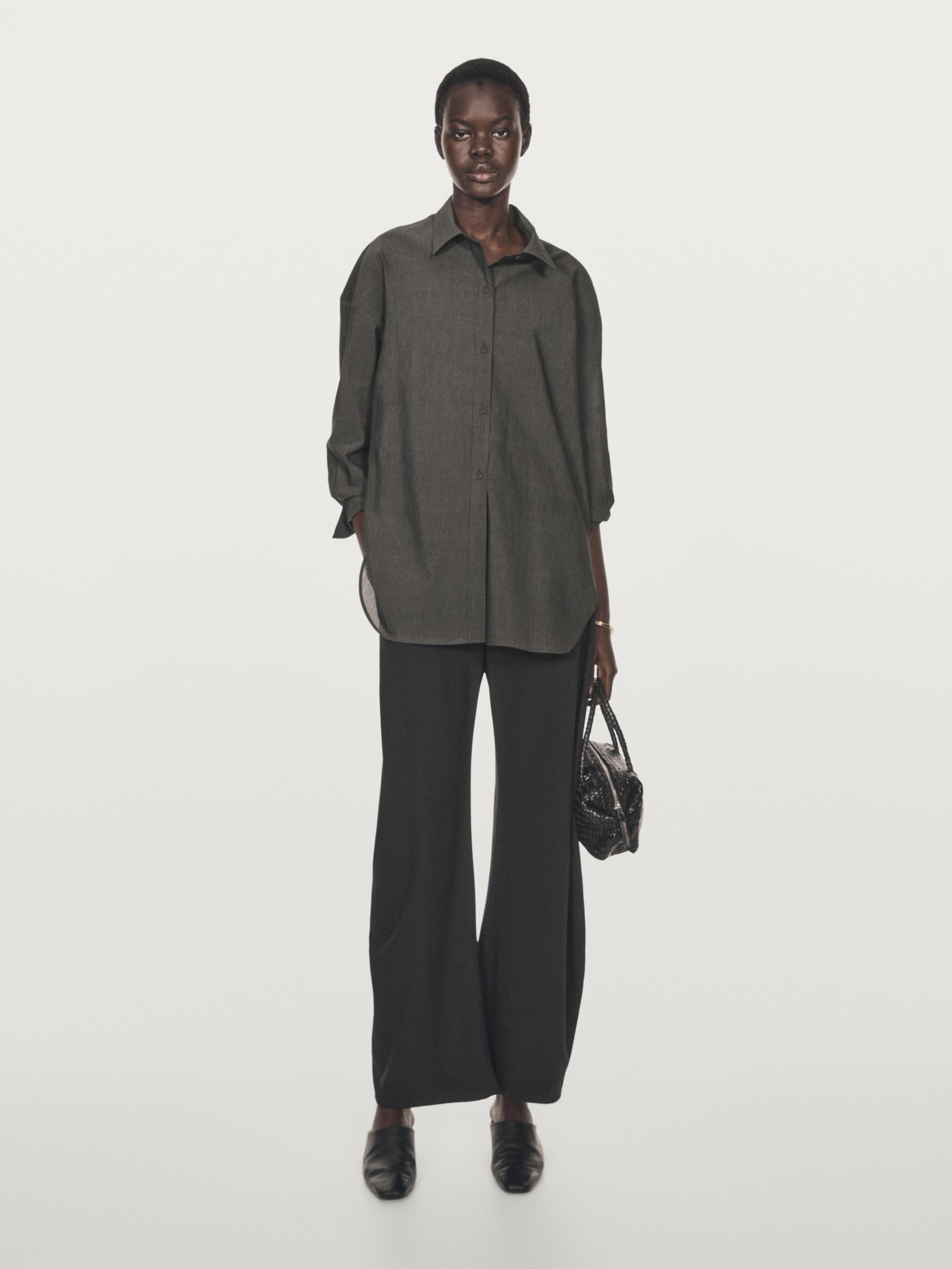 Рубашка свободного кроя из хлопковой смеси Massimo Dutti, антрацитово-серый
Рубашка свободного кроя из хлопковой смеси Massimo Dutti, антрацитово-серый