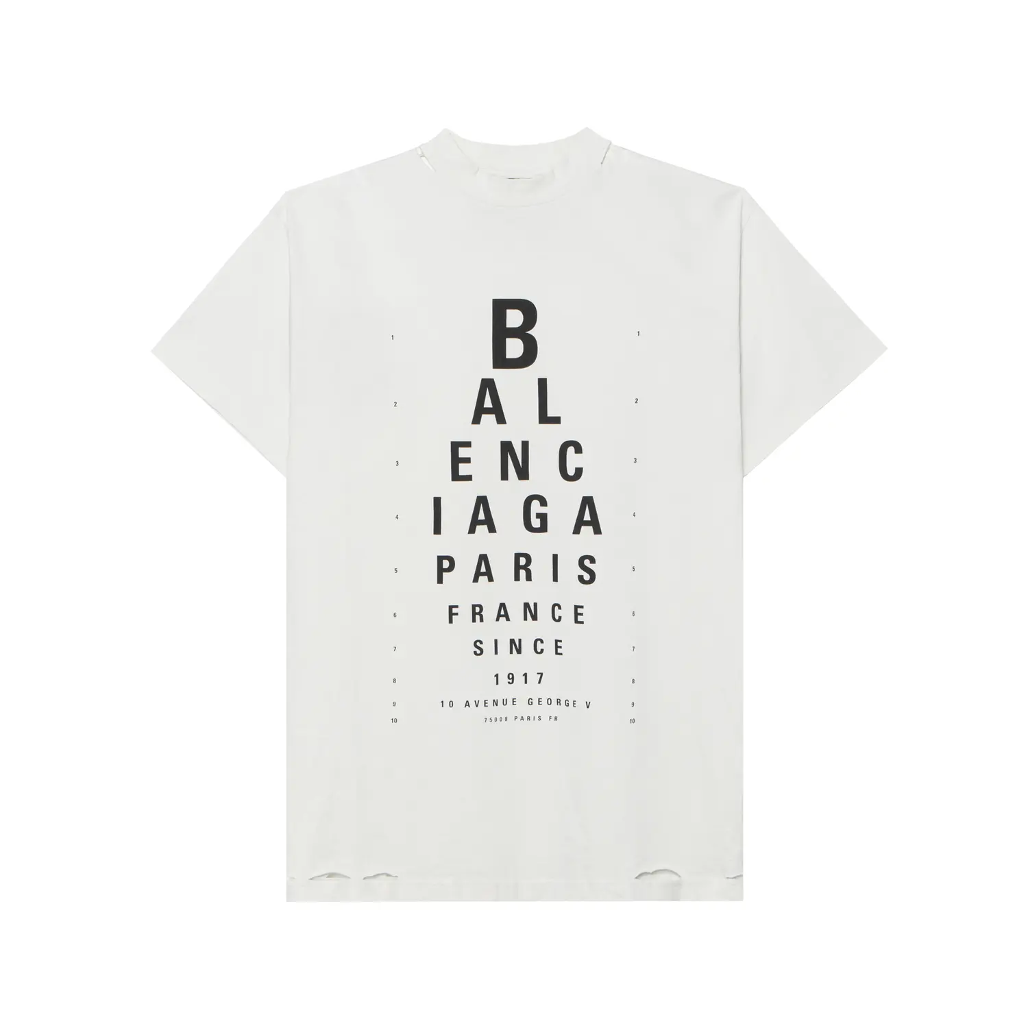 Оптическая оверсайз футболка Balenciaga, белый
Оптическая оверсайз футболка Balenciaga, белый