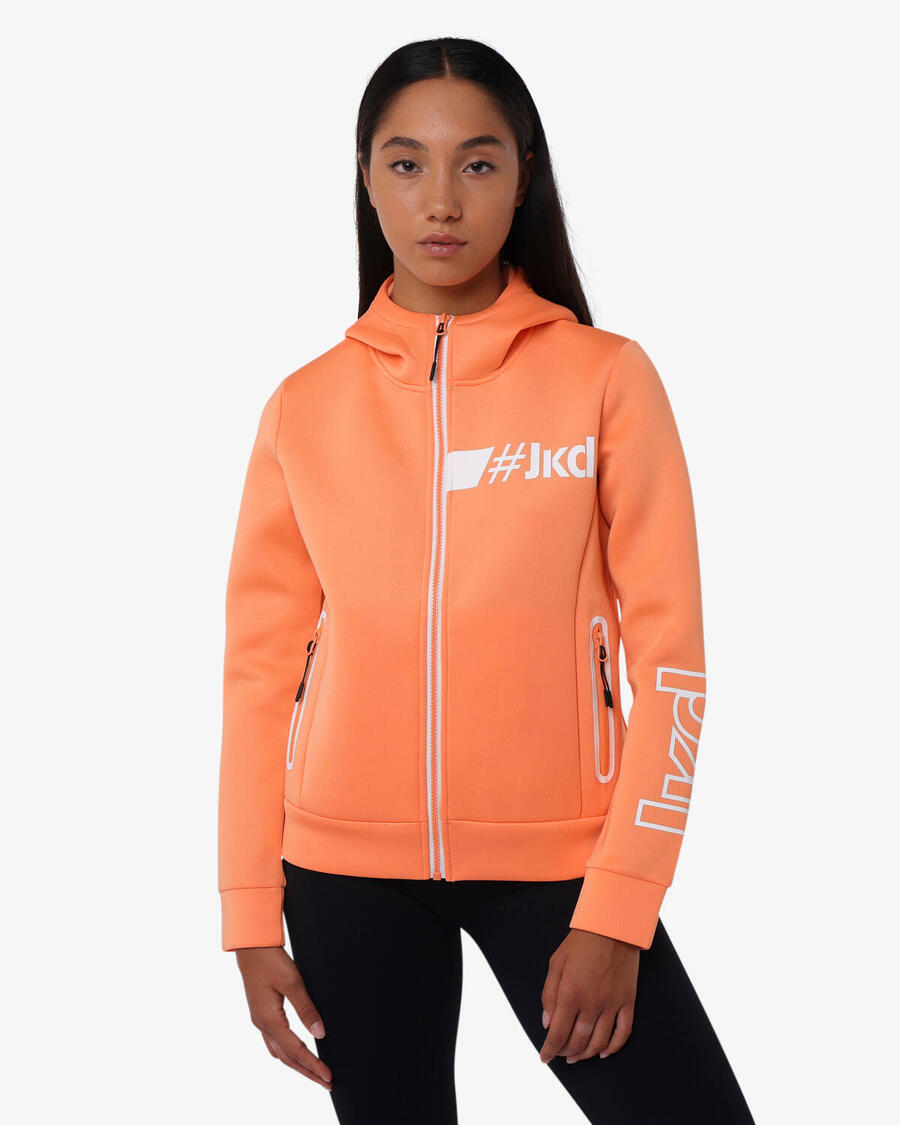 JAKED Женская синтетическая толстовка персикового цвета для фитнеса
JAKED Женская синтетическая толстовка персикового цвета для фитнеса