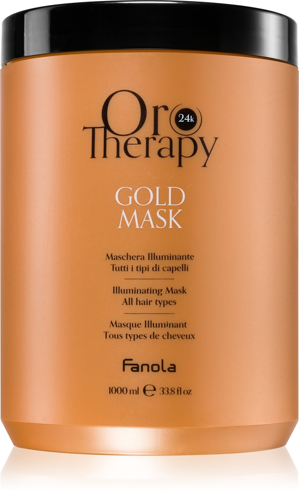 Маска для волос Orotherapy Gold Mask с 24-каратным золотом Fanola, 1000 мл
Маска для волос Orotherapy Gold Mask с 24-каратным золотом Fanola, 1000 мл