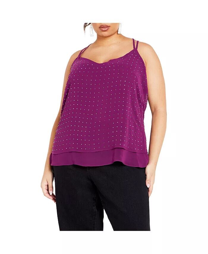 Женский топ CITY CHIC, фиолетовый
Женский топ CITY CHIC, фиолетовый