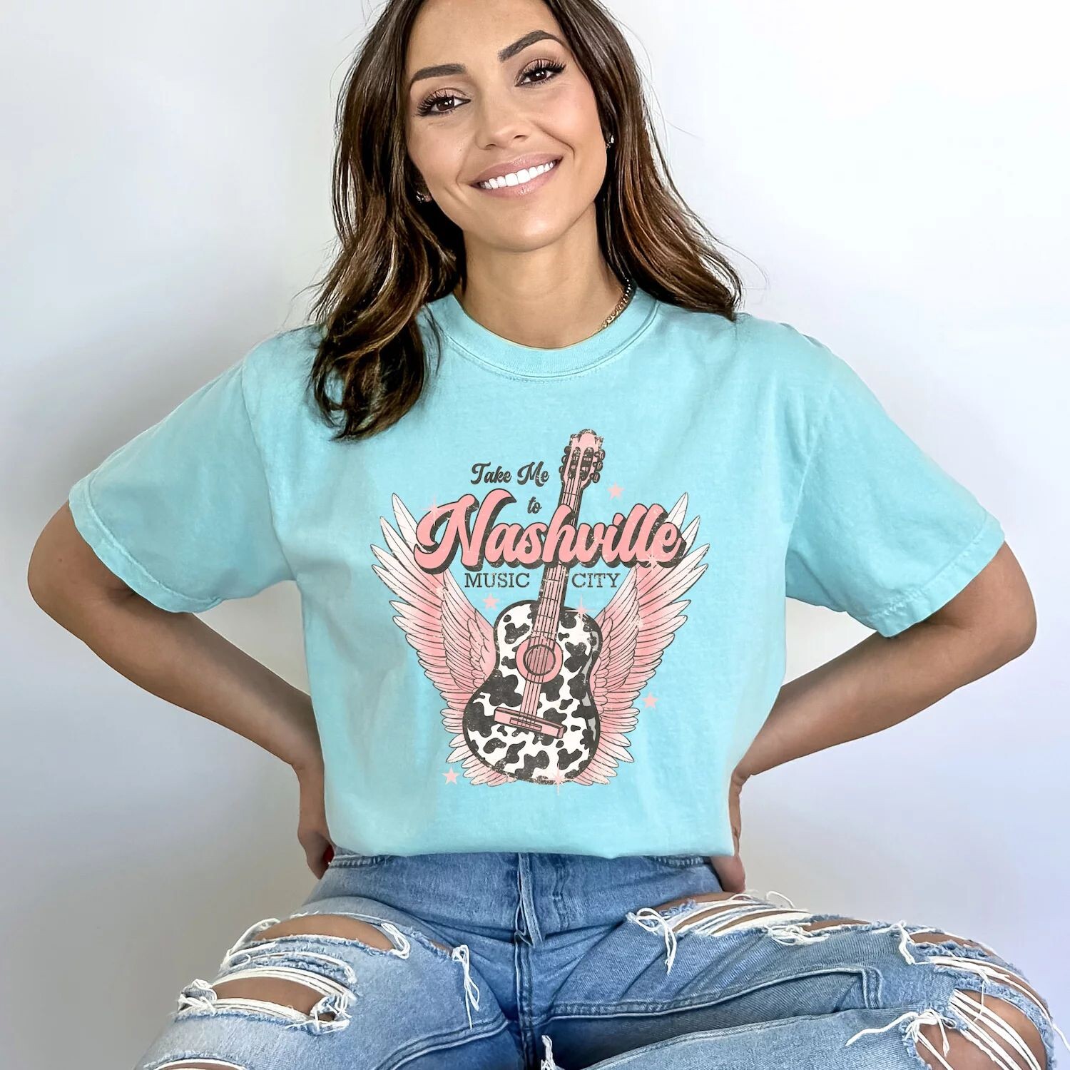Футболка Take Me To Nashville Winged Guitar, окрашенная в одежду Simply Sage Market
Футболка Take Me To Nashville Winged Guitar, окрашенная в одежду Simply Sage Market