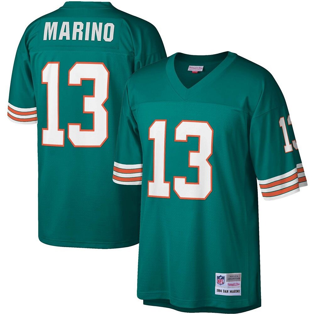 Мужская футболка Mitchell & Ness Dan Marino Aqua Miami Dolphins Legacy Replica, цвет Dol Turq A
Мужская футболка Mitchell & Ness Dan Marino Aqua Miami Dolphins Legacy Replica, цвет Dol Turq A