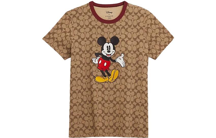 Футболка женская хаки Coach 
Футболка женская хаки Coach