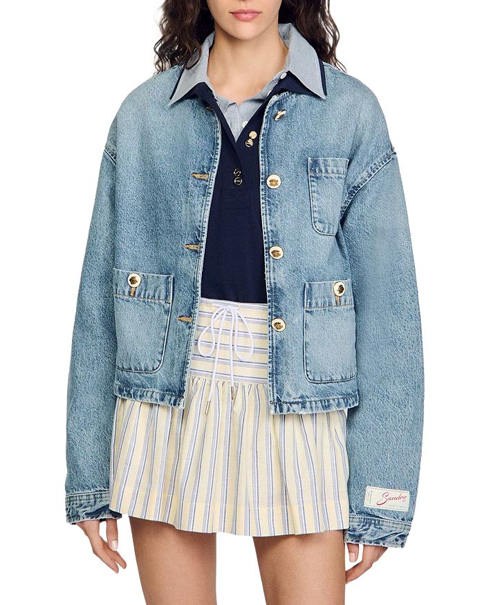 Джинсовая куртка Sandro, синий
Джинсовая куртка Sandro, синий