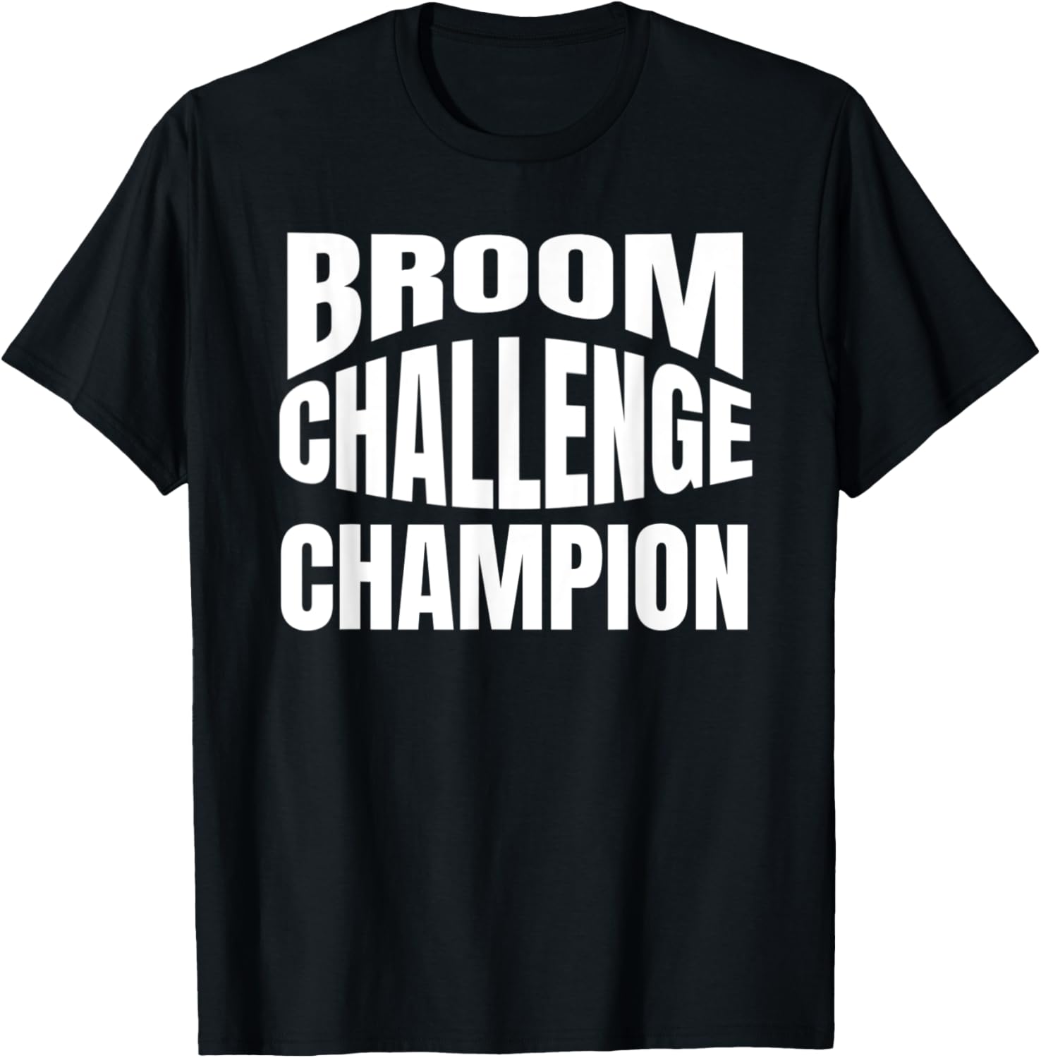 Забавная футболка чемпиона конкурса Broom Challenge, черная Broom Champion Standing Brand
Забавная футболка чемпиона конкурса Broom Challenge, черная Broom Champion Standing Brand