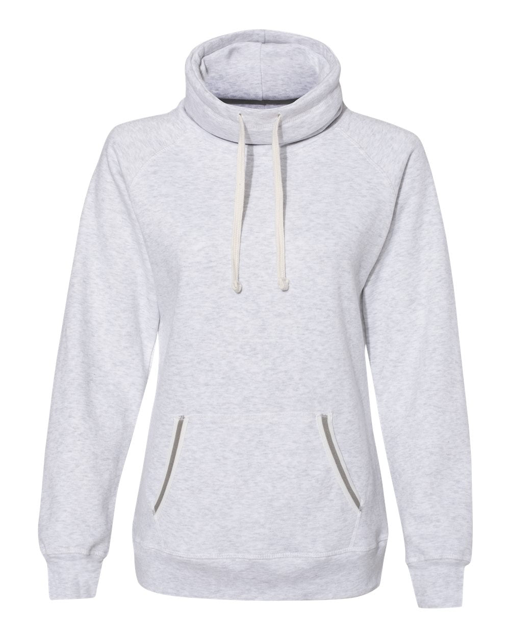 Женская толстовка Relay Cowl Neck J. America, цвет ash 
Женская толстовка Relay Cowl Neck J. America, цвет ash