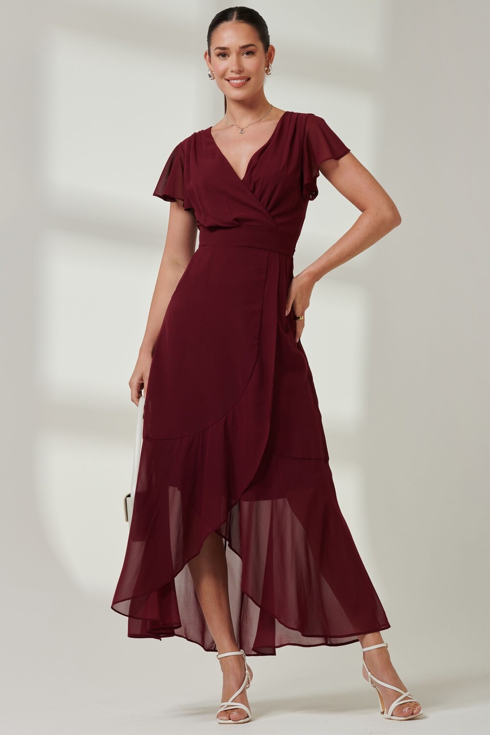 Платье макси из шифона и оборки Vicky Jolie Moi, красный
Платье макси из шифона и оборки Vicky Jolie Moi, красный