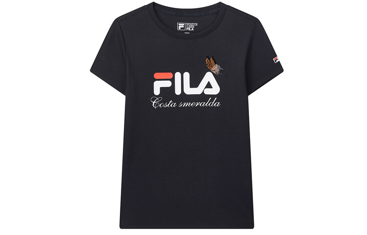Футболка женская темно-синяя Fila
Футболка женская темно-синяя Fila