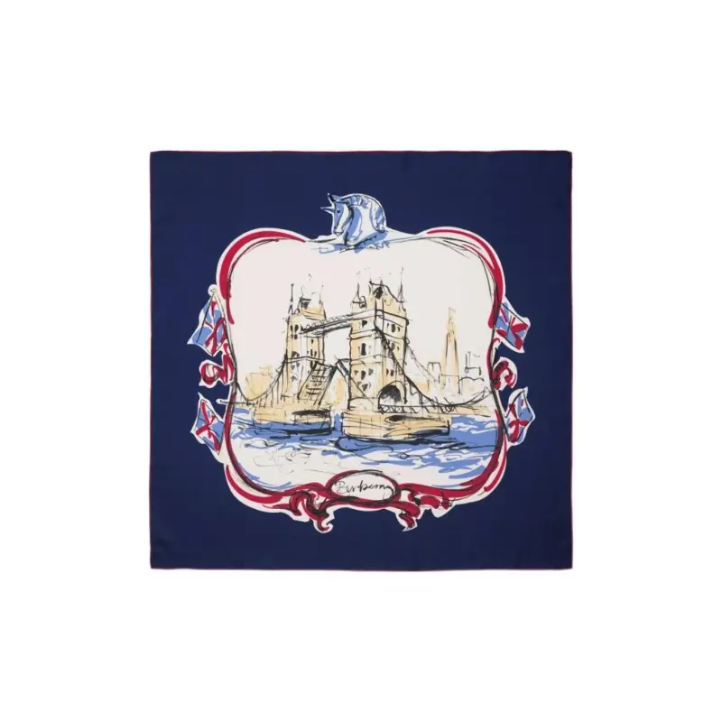 Burberry Шёлковый шарф Тауэр Бридж, White
Burberry Шёлковый шарф Тауэр Бридж, White