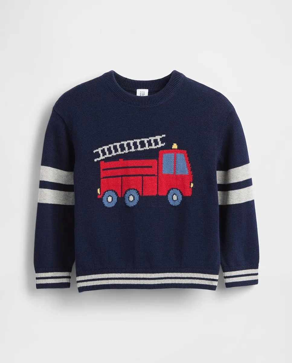 Детский свитер с круглым вырезом Gap, темно-синий
Детский свитер с круглым вырезом Gap, темно-синий