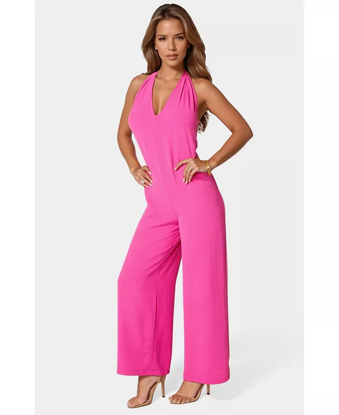 Женский комбинезон Airflow с широкими штанинами и бретельками через шею Bebe, розовый
Женский комбинезон Airflow с широкими штанинами и бретельками через шею Bebe, розовый