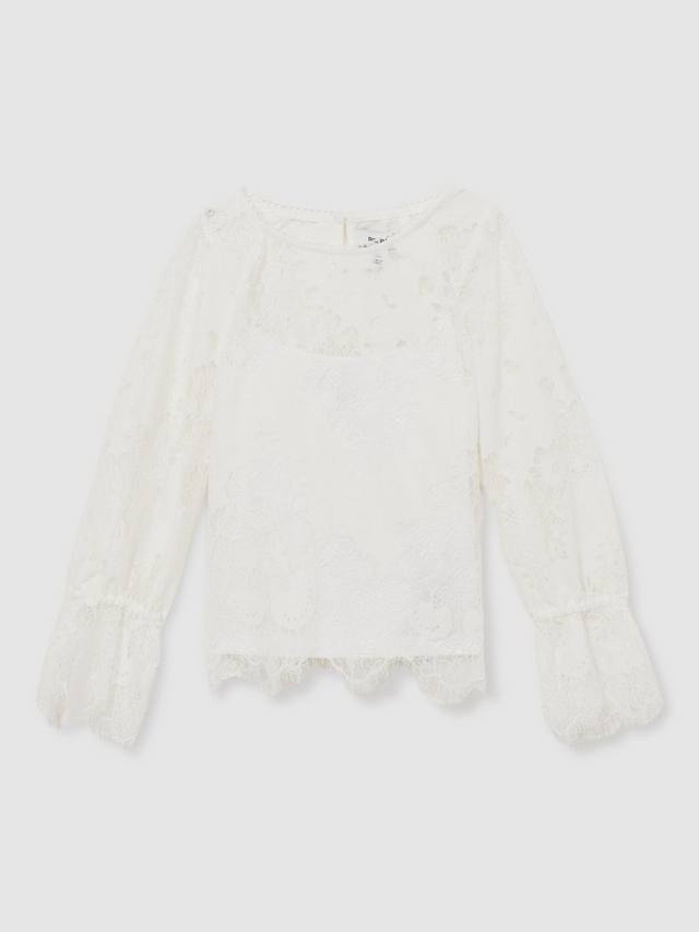 Детская блузка Emilia с кружевом Reiss, Ivory
Детская блузка Emilia с кружевом Reiss, Ivory