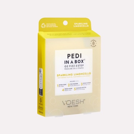 Pedi In A Box 5 Step O2 Fizz Sparkling Limoncello Voesh 
Pedi In A Box 5 Step O2 Fizz Sparkling Limoncello Voesh