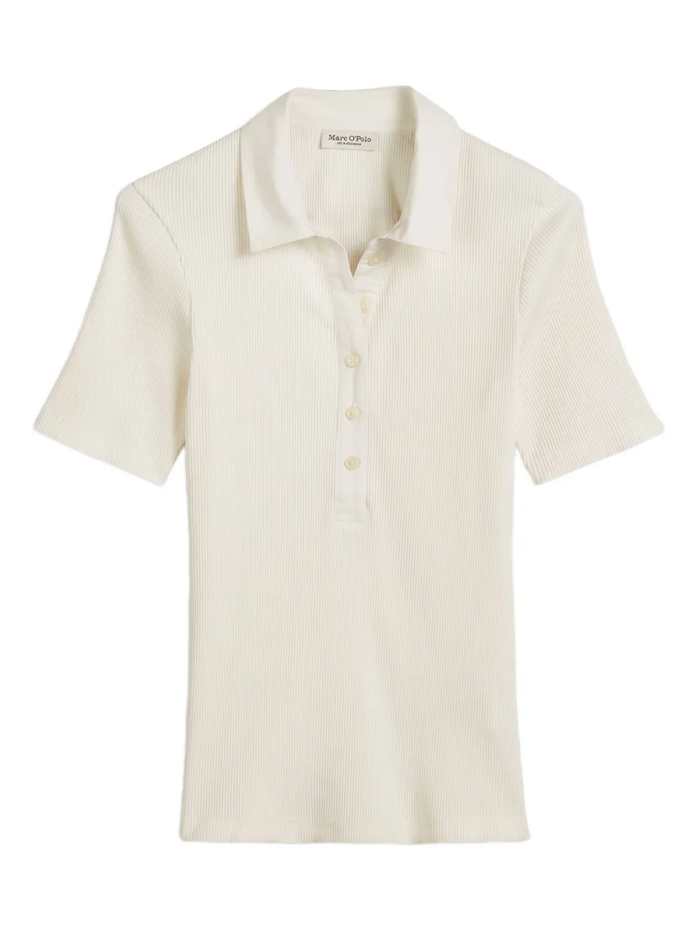 Ребристый топ-поло Marc O'Polo, белый
Ребристый топ-поло Marc O'Polo, белый