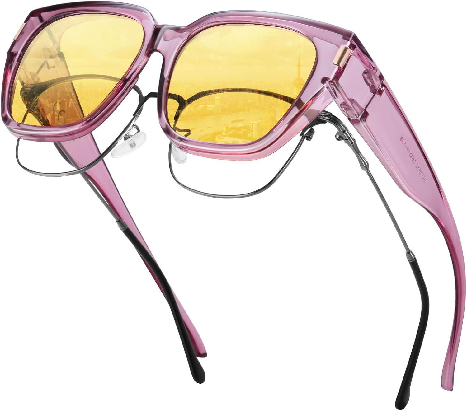 Поляризованные солнцезащитные очки, надеваемые поверх обычных очков, для женщин и мужчин. Модные квадратные очки с обтекаемой формой и защитой от УФ-излучения Rmmeey, Purple Frame Yellow Lens
Поляризованные солнцезащитные очки, надеваемые поверх обычных очков, для женщин и мужчин. Модные квадратные очки с обтекаемой формой и защитой от УФ-излучения Rmmeey, Purple Frame Yellow Lens