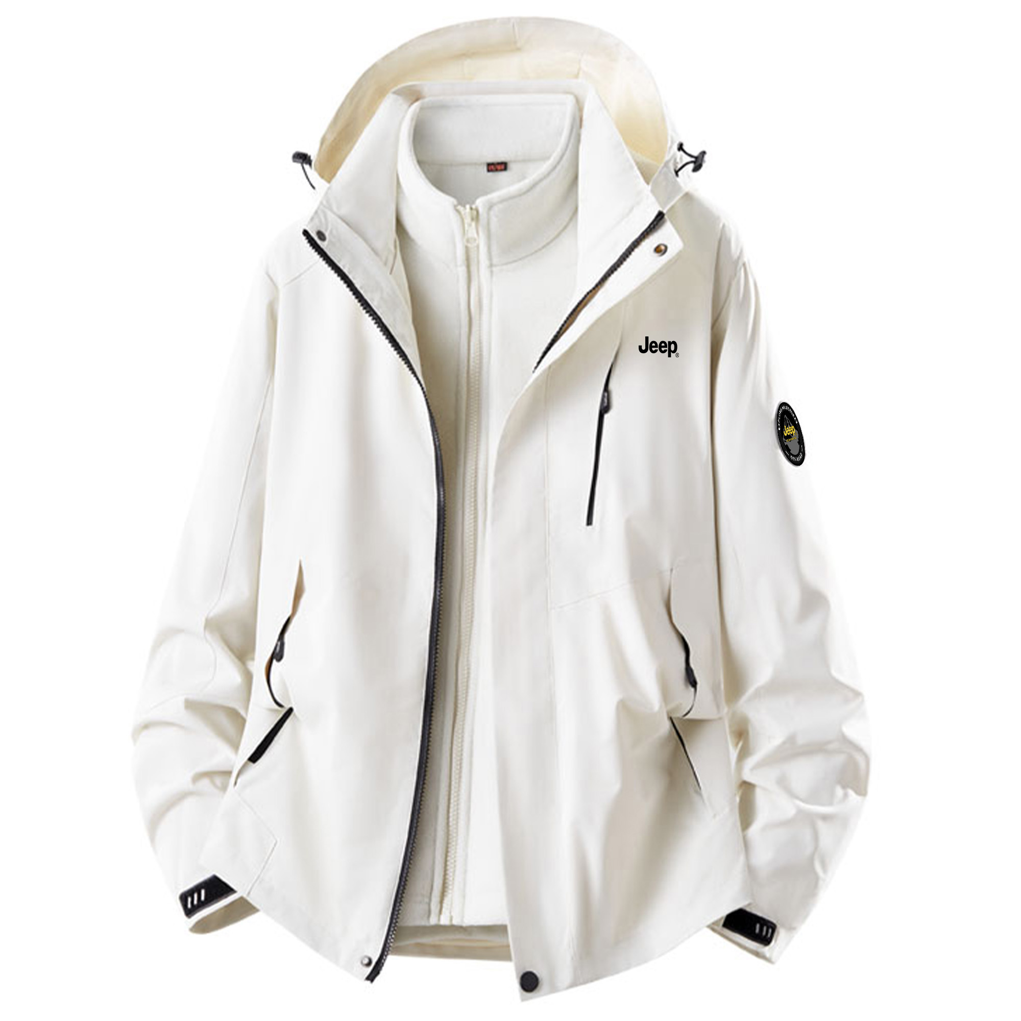 Jeep Куртка из коллекции Leisure Unisex, Ivory White (Fleece Lining+Outer Shell Set)
Jeep Куртка из коллекции Leisure Unisex, Ivory White (Fleece Lining+Outer Shell Set)