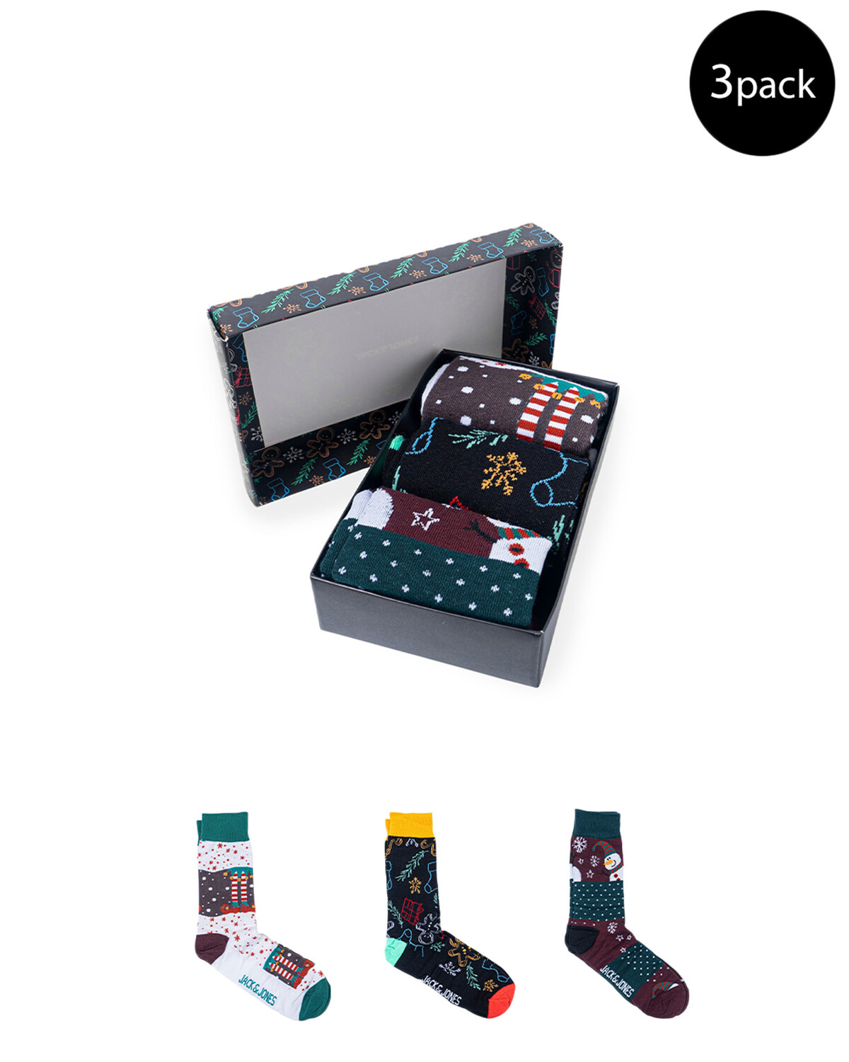 Носки мужские Jack & Jones с принтом 3 пары, мультиколор
Носки мужские Jack & Jones с принтом 3 пары, мультиколор