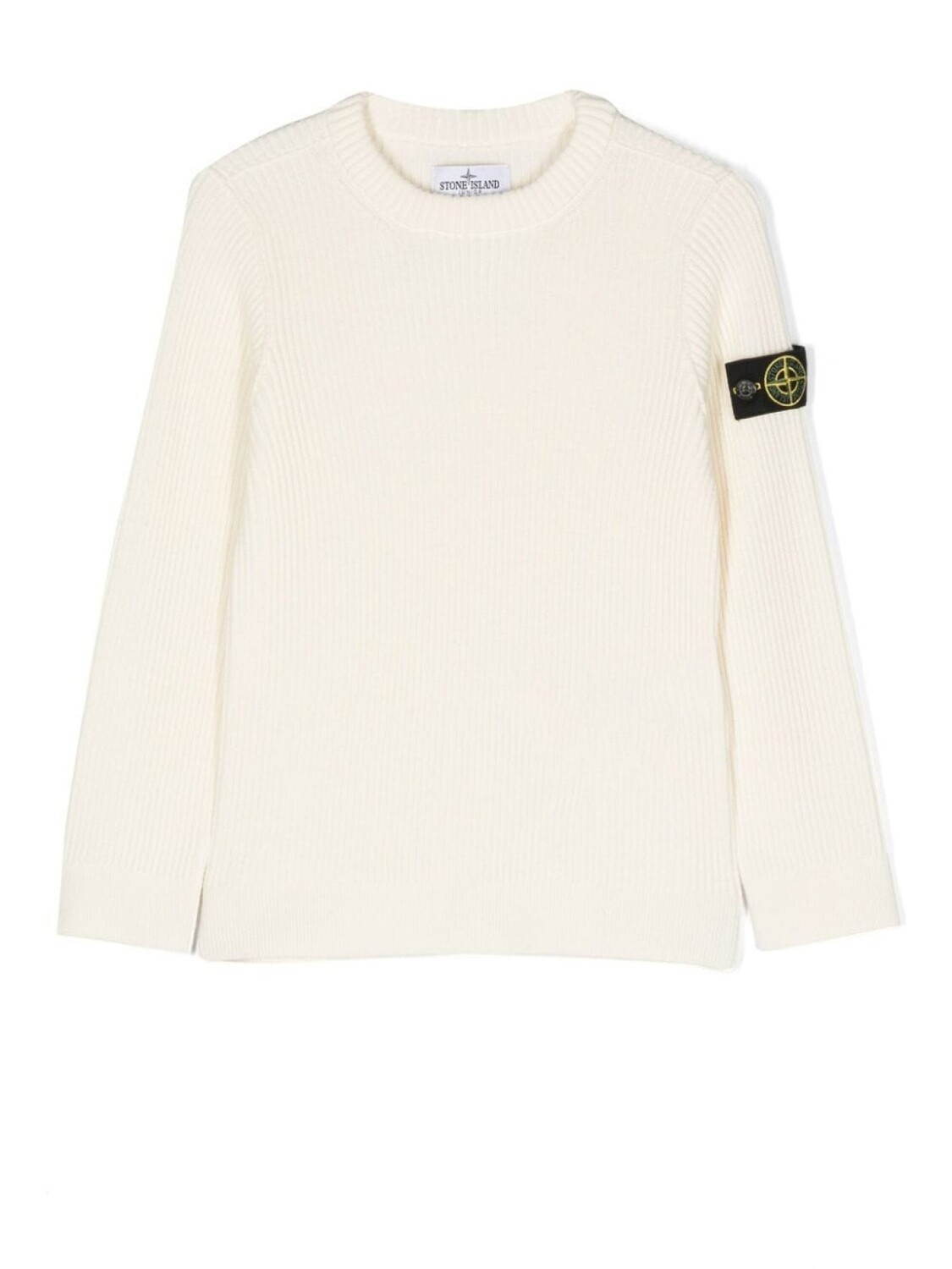 Stone Island Junior шерстяной свитер с нашивкой, нейтральный цвет
Stone Island Junior шерстяной свитер с нашивкой, нейтральный цвет