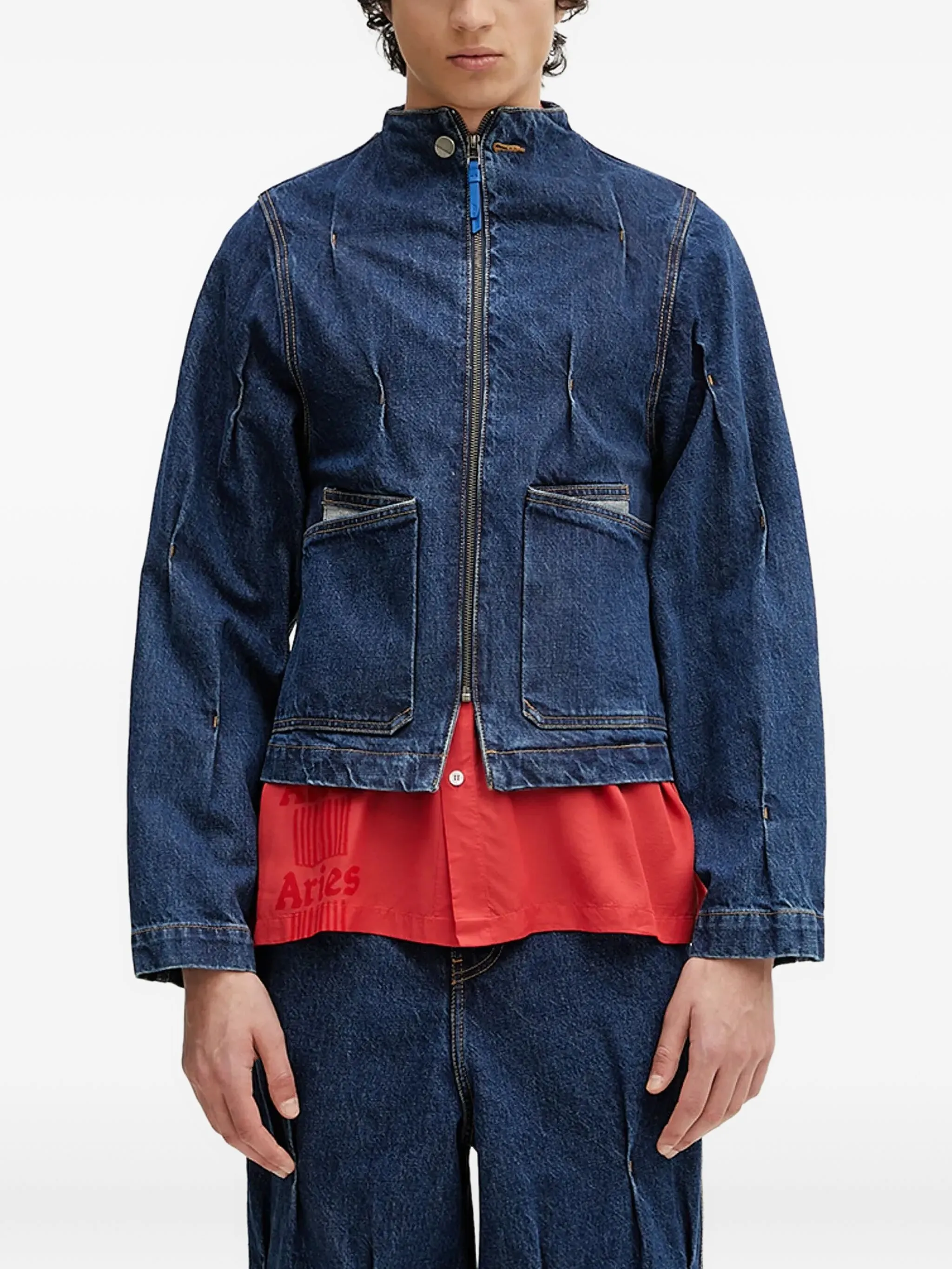 Джинсовая куртка на молнии Ader Error, синий
Джинсовая куртка на молнии Ader Error, синий