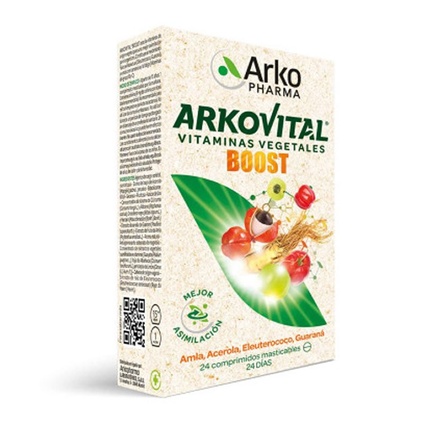 Arkovital Boost 24 жевательные таблетки - диетическая добавка Arkopharma
Arkovital Boost 24 жевательные таблетки - диетическая добавка Arkopharma