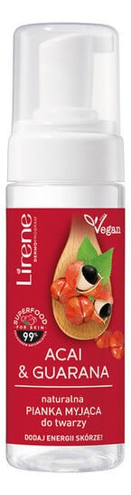 Очищающая пенка для лица 150мл Lirene Superfood Natural Acai & Guarana 
Очищающая пенка для лица 150мл Lirene Superfood Natural Acai & Guarana
