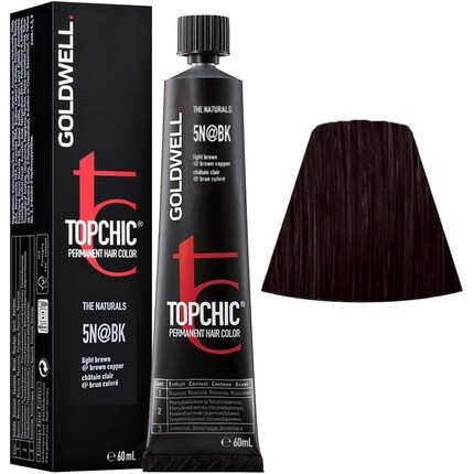 Topchic 5N@Bk Светло-коричневый с элюированием 60мл, Goldwell
Topchic 5N@Bk Светло-коричневый с элюированием 60мл, Goldwell