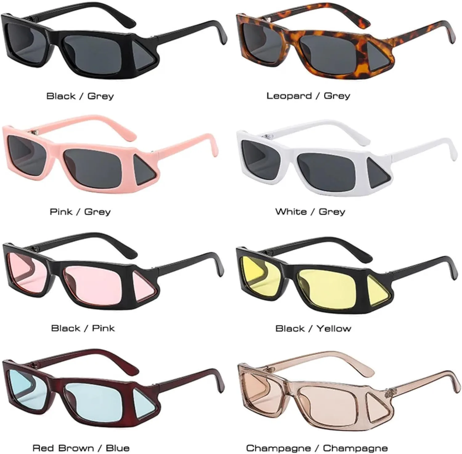 Модные маленькие солнцезащитные очки для женщин, в стиле ретро, для мужчин, панк, солнцезащитные очки с защитой от УФ-излучения UV400 TOIPASTN, Black Grey
Модные маленькие солнцезащитные очки для женщин, в стиле ретро, для мужчин, панк, солнцезащитные очки с защитой от УФ-излучения UV400 TOIPASTN, Black Grey