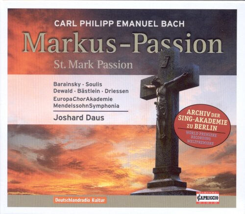 CD диск C.P.E. Bach / Barainsky / Bastelein / Berg: St Mark Passion
CD диск C.P.E. Bach / Barainsky / Bastelein / Berg: St Mark Passion