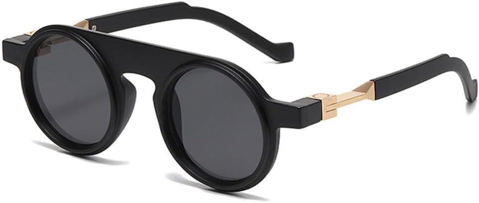 Ретро круглые женские солнцезащитные очки в стиле панк, модные прозрачные градиентные линзы, защита от УФ-излучения UV400, трендовые мужские солнцезащитные очки HYYZZC, Matte Black Gray
Ретро круглые женские солнцезащитные очки в стиле панк, модные прозрачные градиентные линзы, защита от УФ-излучения UV400, трендовые мужские солнцезащитные очки HYYZZC, Matte Black Gray