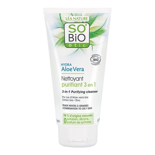 Очищающий гель для умывания лица 3 в 1, 150 мл So'bio Etic, Hydra Aloe Vera, So Bio etic
Очищающий гель для умывания лица 3 в 1, 150 мл So'bio Etic, Hydra Aloe Vera, So Bio etic