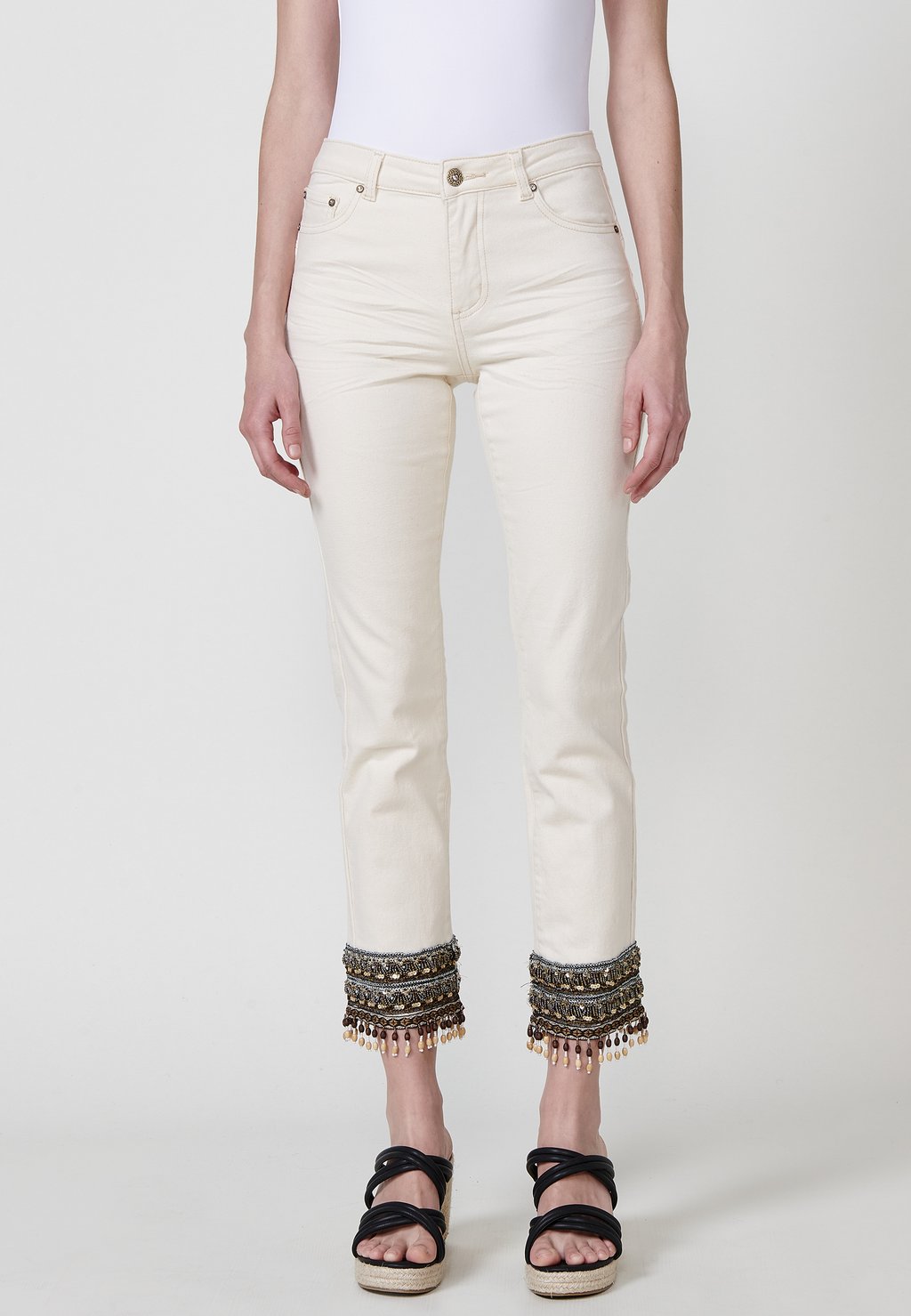 Джинсы облегающего кроя Koroshi, молочный
Джинсы облегающего кроя Koroshi, молочный