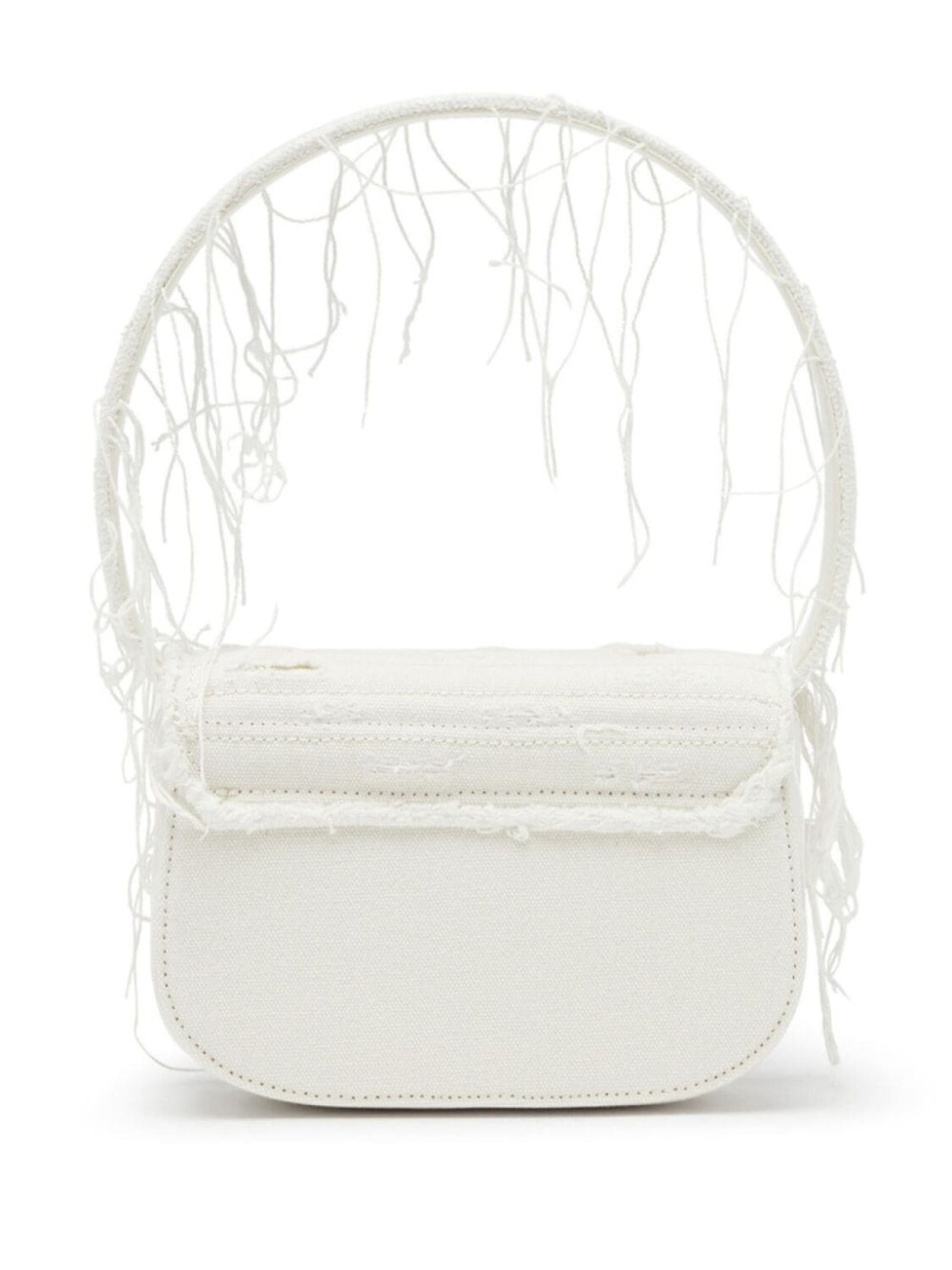 Diesel сумка на плечо 1DR с эффектом потертости, белый 
Diesel сумка на плечо 1DR с эффектом потертости, белый