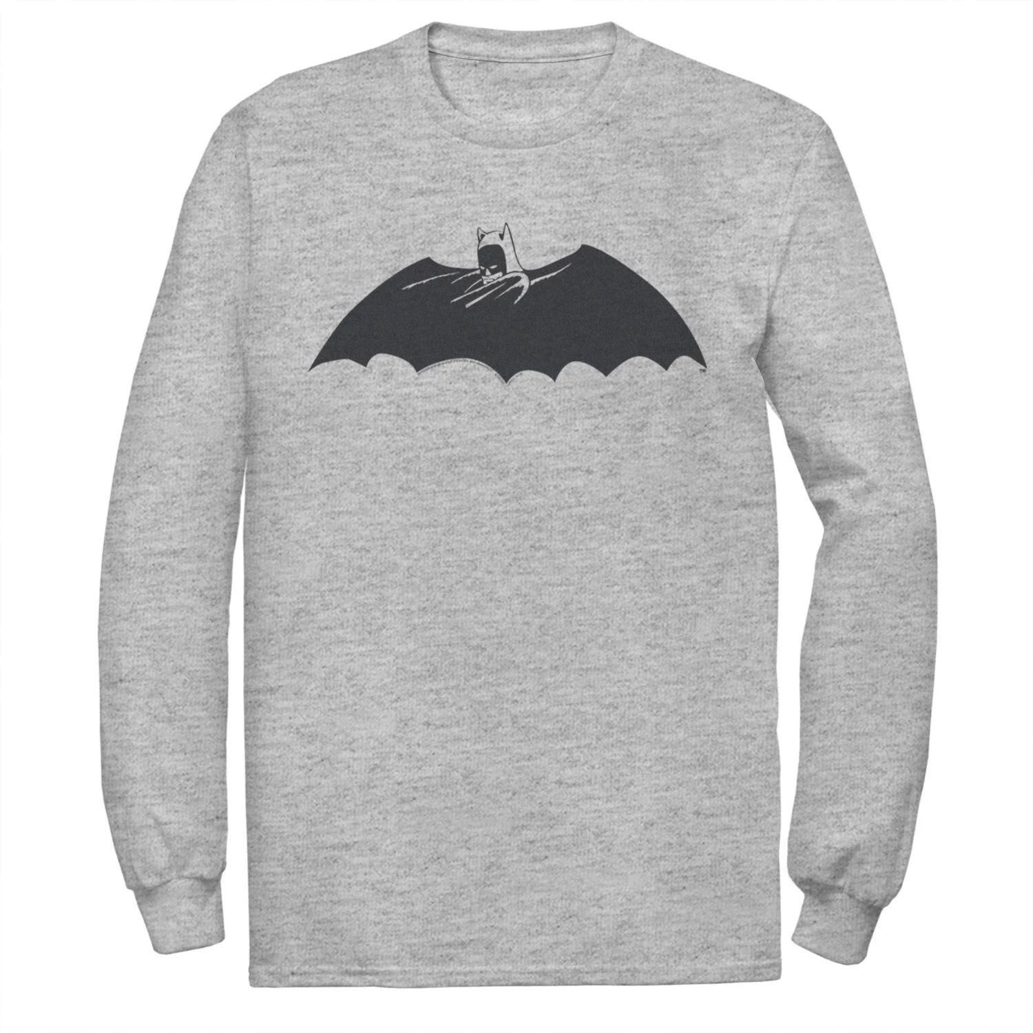 Мужская футболка с логотипом DC Comics и изображением Бэтмена сбоку
Мужская футболка с логотипом DC Comics и изображением Бэтмена сбоку