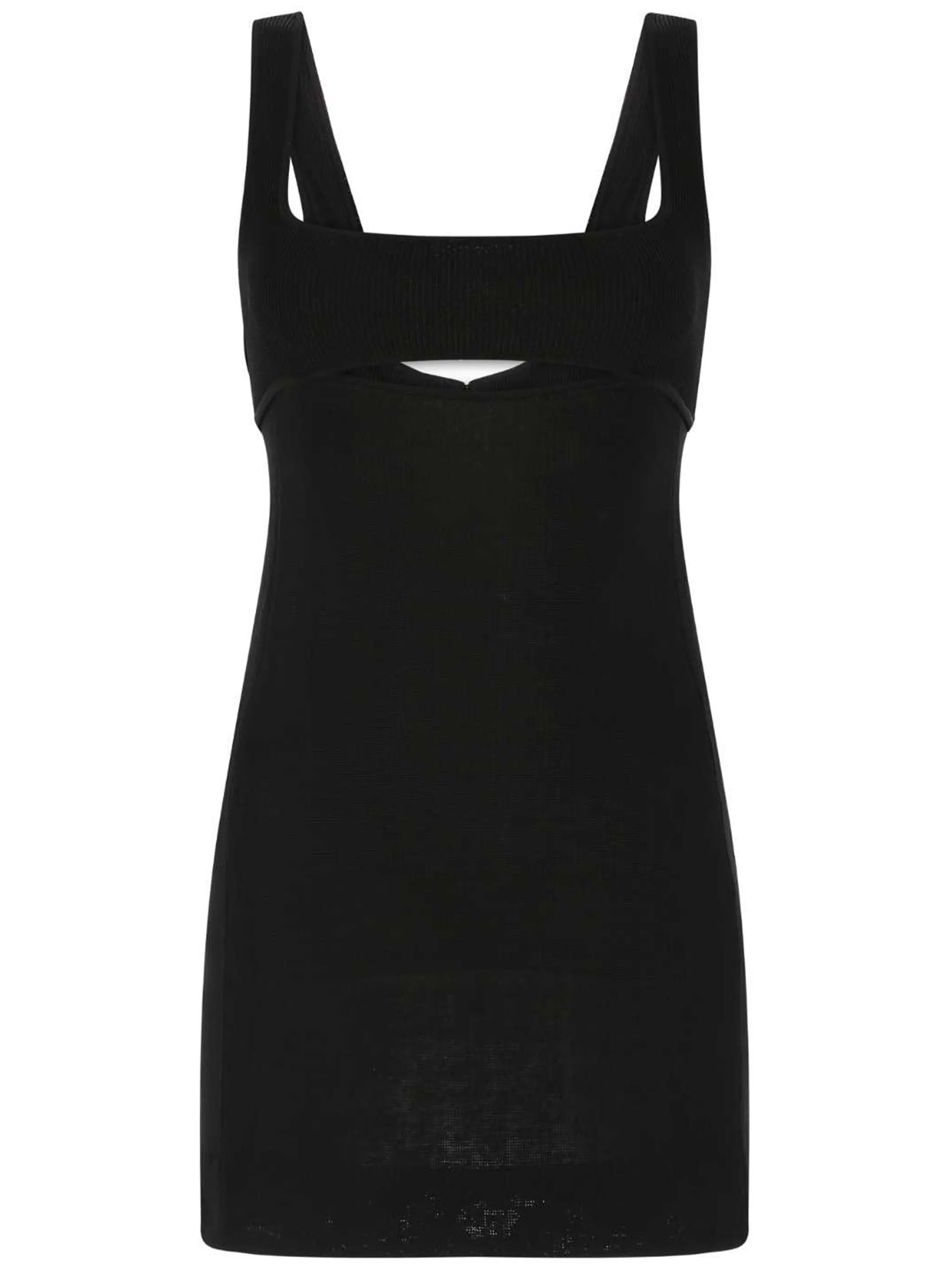 Платье мини без рукавов с вырезом Saint Laurent, черный
Платье мини без рукавов с вырезом Saint Laurent, черный
