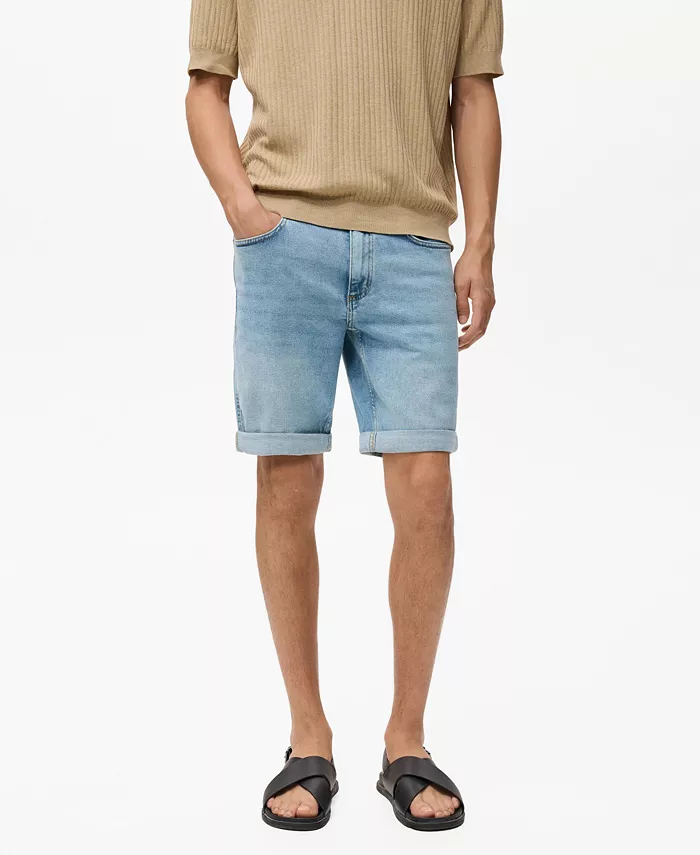 Мужские бермуды из денима Slim-Fit Mango, синий
Мужские бермуды из денима Slim-Fit Mango, синий