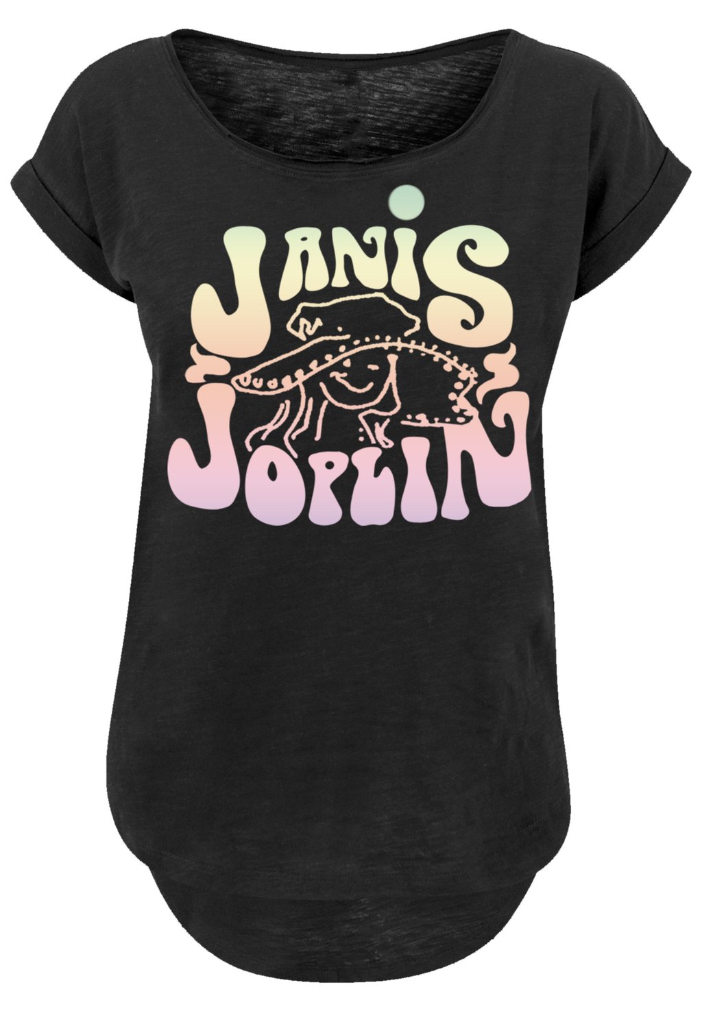 Футболка с принтом JANIS JOPLIN PASTEL LOGO F4NT4STIC, черный
Футболка с принтом JANIS JOPLIN PASTEL LOGO F4NT4STIC, черный