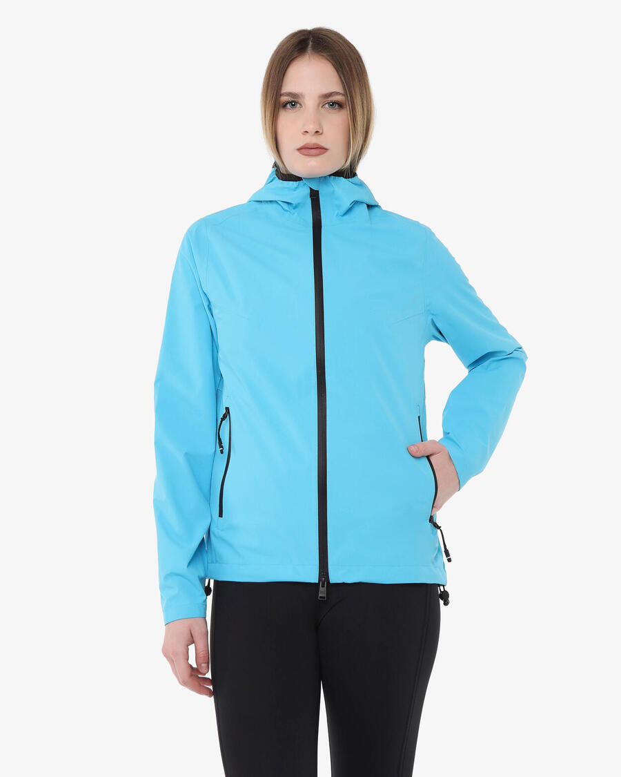 JAKED светло-голубая синтетическая фитнес-куртка для женщин
JAKED светло-голубая синтетическая фитнес-куртка для женщин