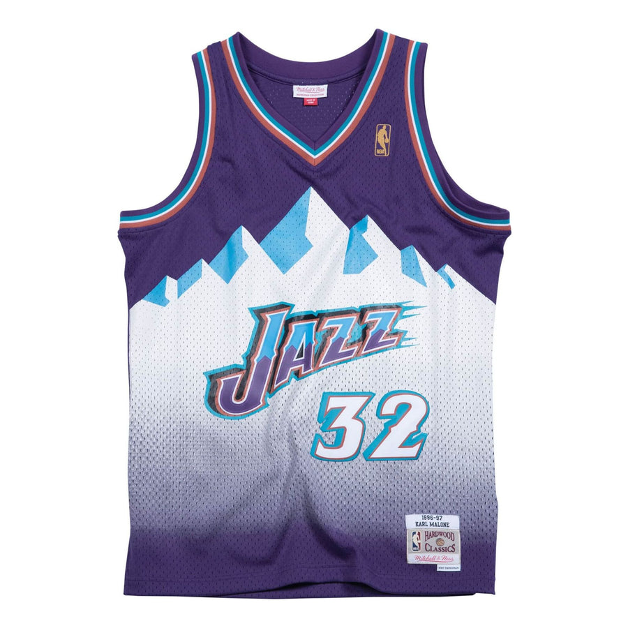 Джерси Mitchell & Ness x NBA Utah Jazz 1996-97 Road Swingman Jersey 'Karl Malone 32', фиолетовый
Джерси Mitchell & Ness x NBA Utah Jazz 1996-97 Road Swingman Jersey 'Karl Malone 32', фиолетовый