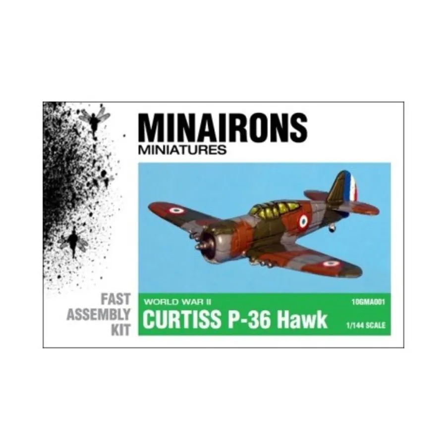 Кёртисс P-36 Хок, WWII - Aircraft (1:144) (Minairons Miniatures)
Кёртисс P-36 Хок, WWII - Aircraft (1:144) (Minairons Miniatures)