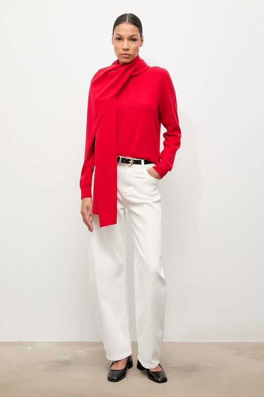 Свитер из мериносовой шерсти с шалью Answear.Lab, красный
Свитер из мериносовой шерсти с шалью Answear.Lab, красный