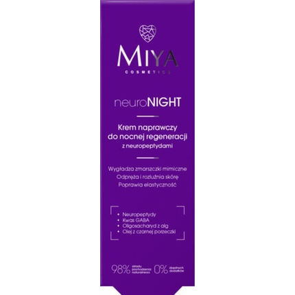 Крем Neuronight Repair для ночной регенерации с нейропептидами Miya Cosmetics
Крем Neuronight Repair для ночной регенерации с нейропептидами Miya Cosmetics