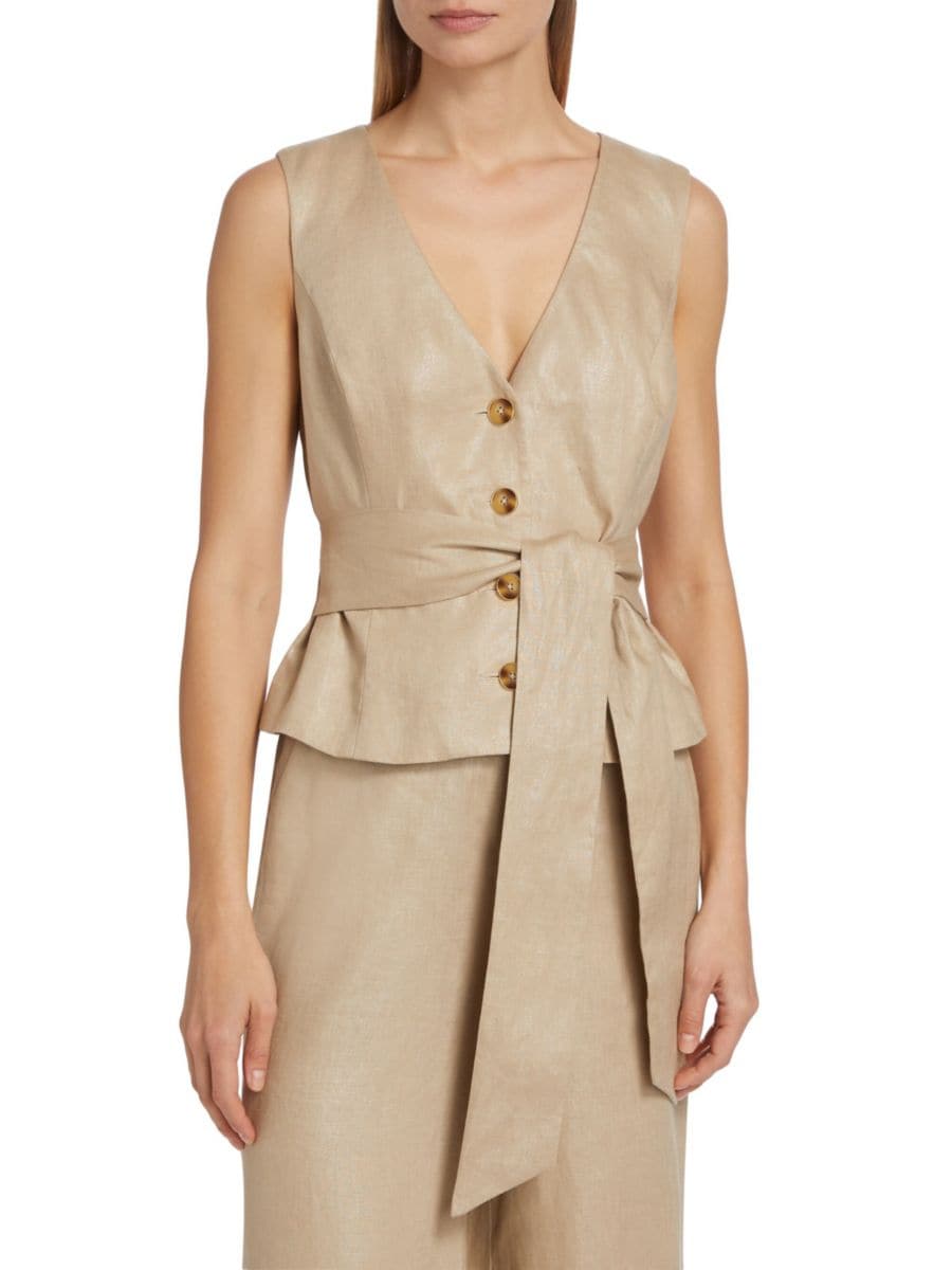 Льняной жилет Adele с завязкой спереди Toccin, цвет Natural
Льняной жилет Adele с завязкой спереди Toccin, цвет Natural