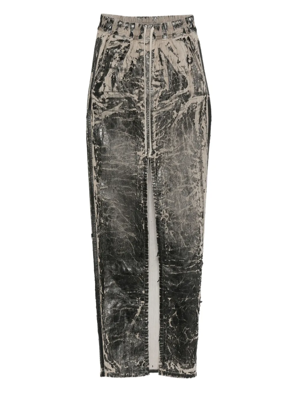 Юбка миди с кулиской Rick Owens DRKSHDW, черный 
Юбка миди с кулиской Rick Owens DRKSHDW, черный