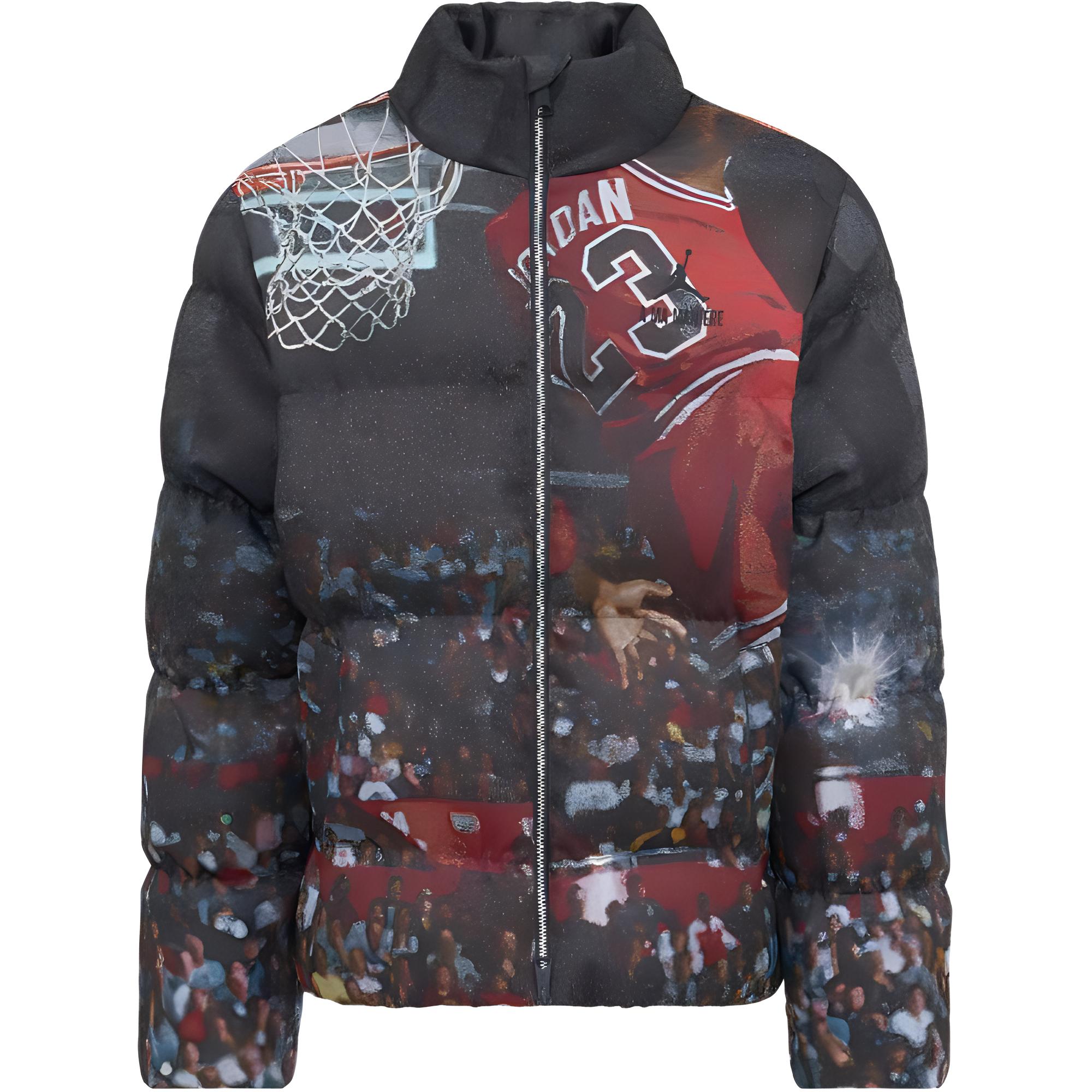 Jordan Пуховик мужской черный, Black 
Jordan Пуховик мужской черный, Black