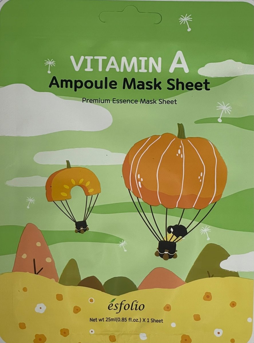 Освежающая тканевая маска Esfolio с витамином А и экстрактом тыквы 25 мл
Освежающая тканевая маска Esfolio с витамином А и экстрактом тыквы 25 мл