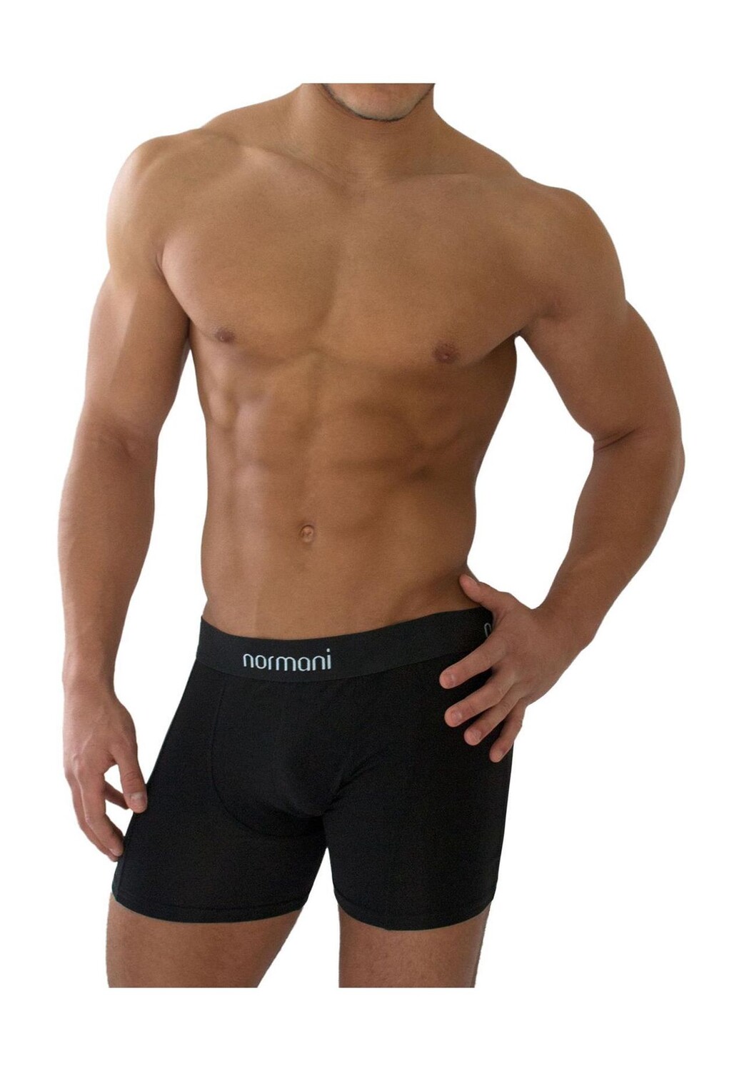 Набор из 6 однотонных боксеров из модала и хлопка normani, черный
Набор из 6 однотонных боксеров из модала и хлопка normani, черный