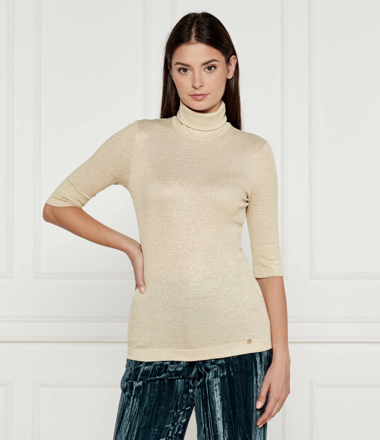 Блуза Marc Cain Slim Fit, золотой
Блуза Marc Cain Slim Fit, золотой